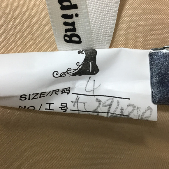 FORMAL PARTY 4 S champagne Cream Satin Lace Up Corset Formal Maxi Dress NEW B148 - Picture 8 of 9